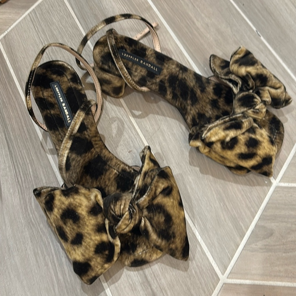 Never been worn Loeffler Randall Carmen ankle strap heel